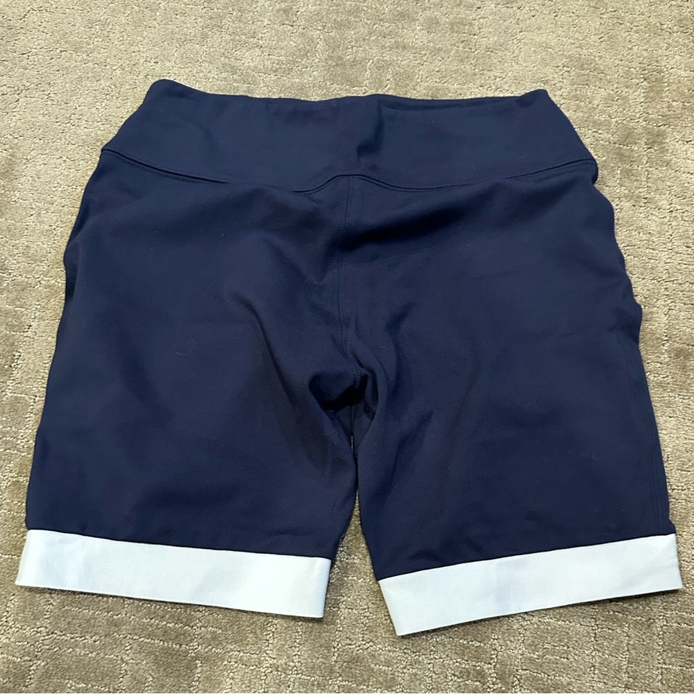 Staud Cruise Biker Short Tank Set Navy White Trim - Picture 10 of 10